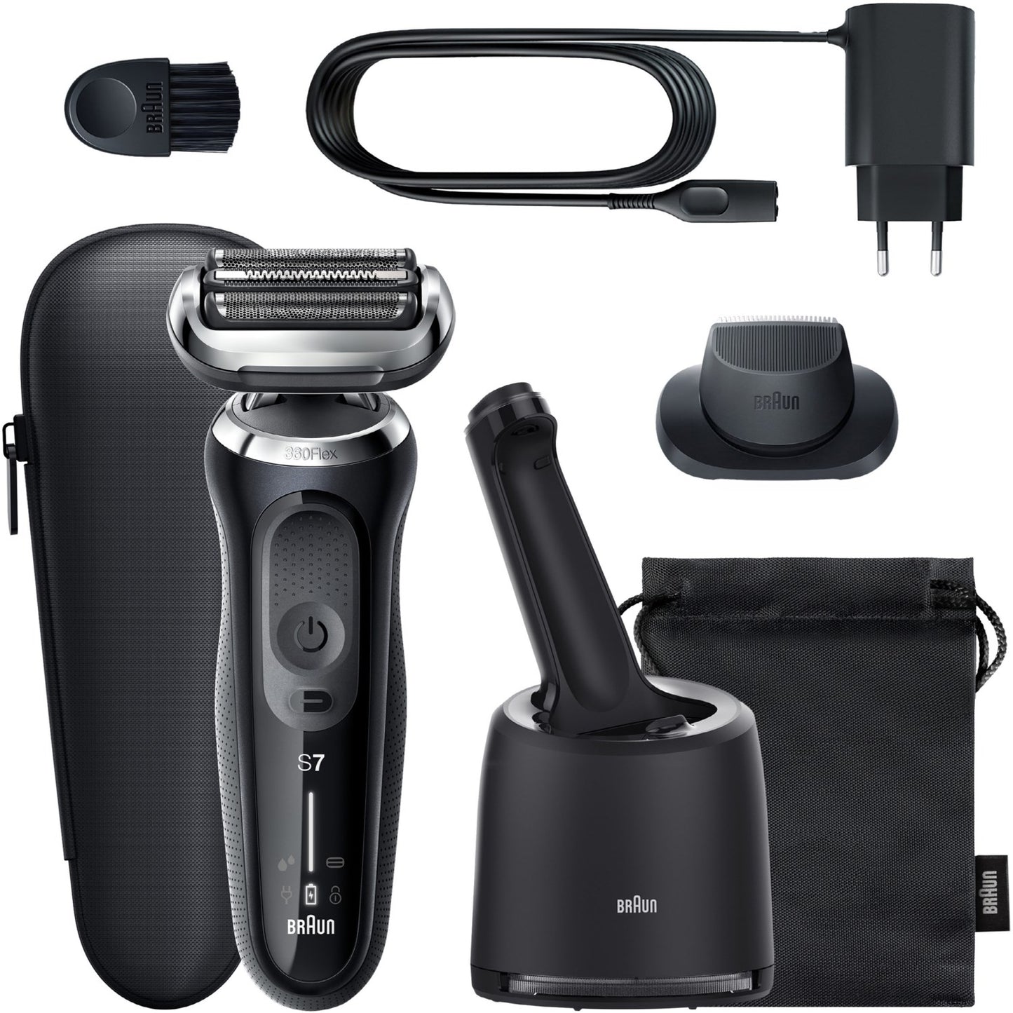 Braun Rasierer inkl. Reinigungsstation & Trimmer